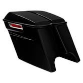 HR3 Vivid Black 5" Stretched Extended Saddlebags For Harley Touring 2014-2023